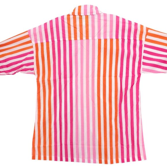 BEACH RIOT Alexa Top Shirt Sunset Stripes Button Front Oversized Cover Up S/M - Picture 4 of 9